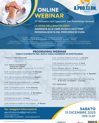 WEBINAR 2025 | La Sfida dell’Ematologia