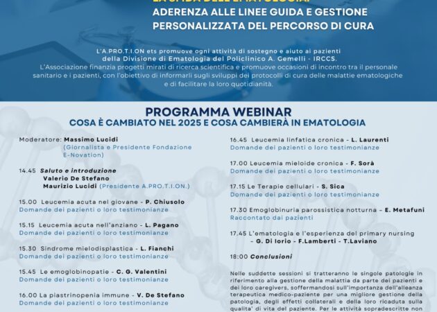 WEBINAR 2025 | La Sfida dell’Ematologia